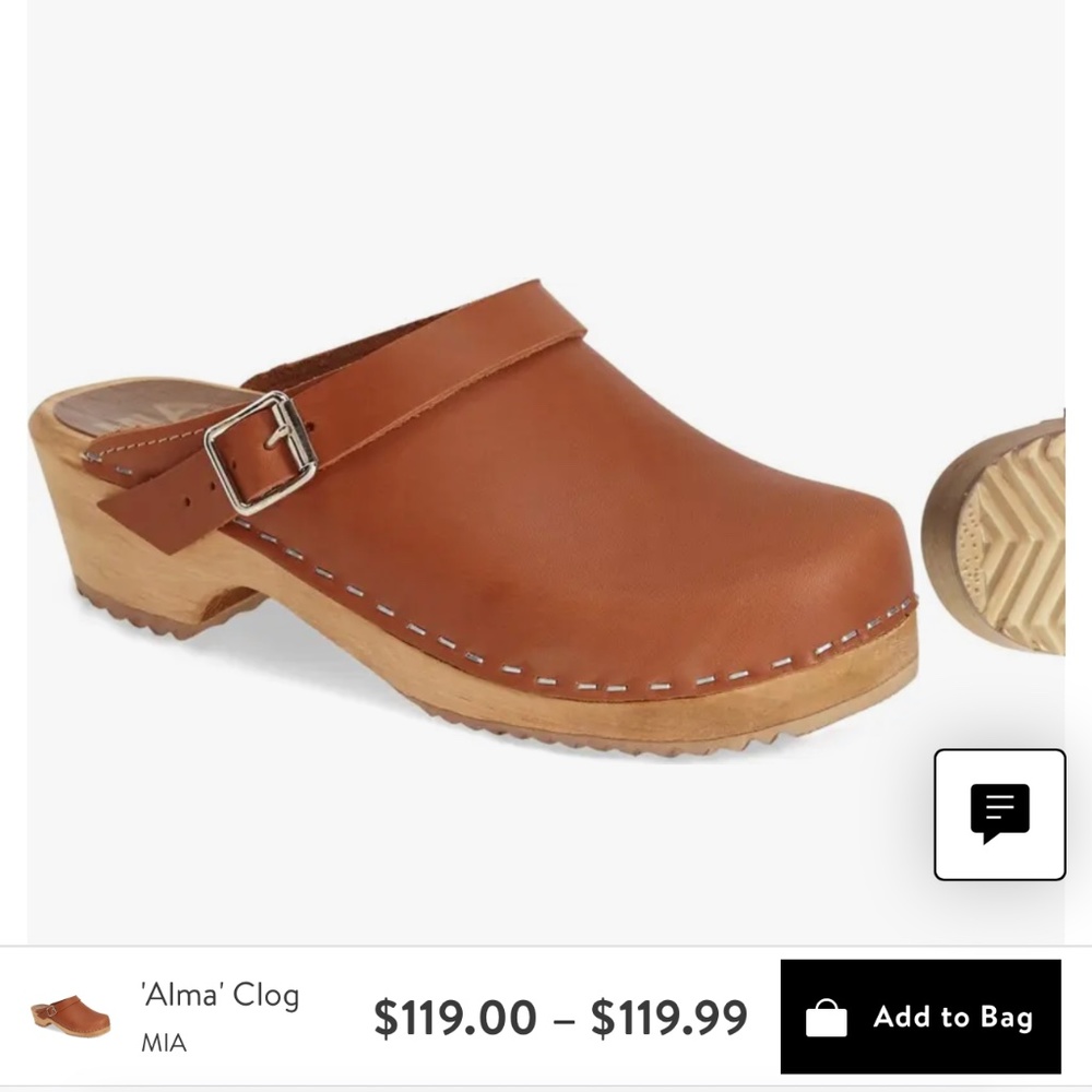 MIA alma buckle clogs